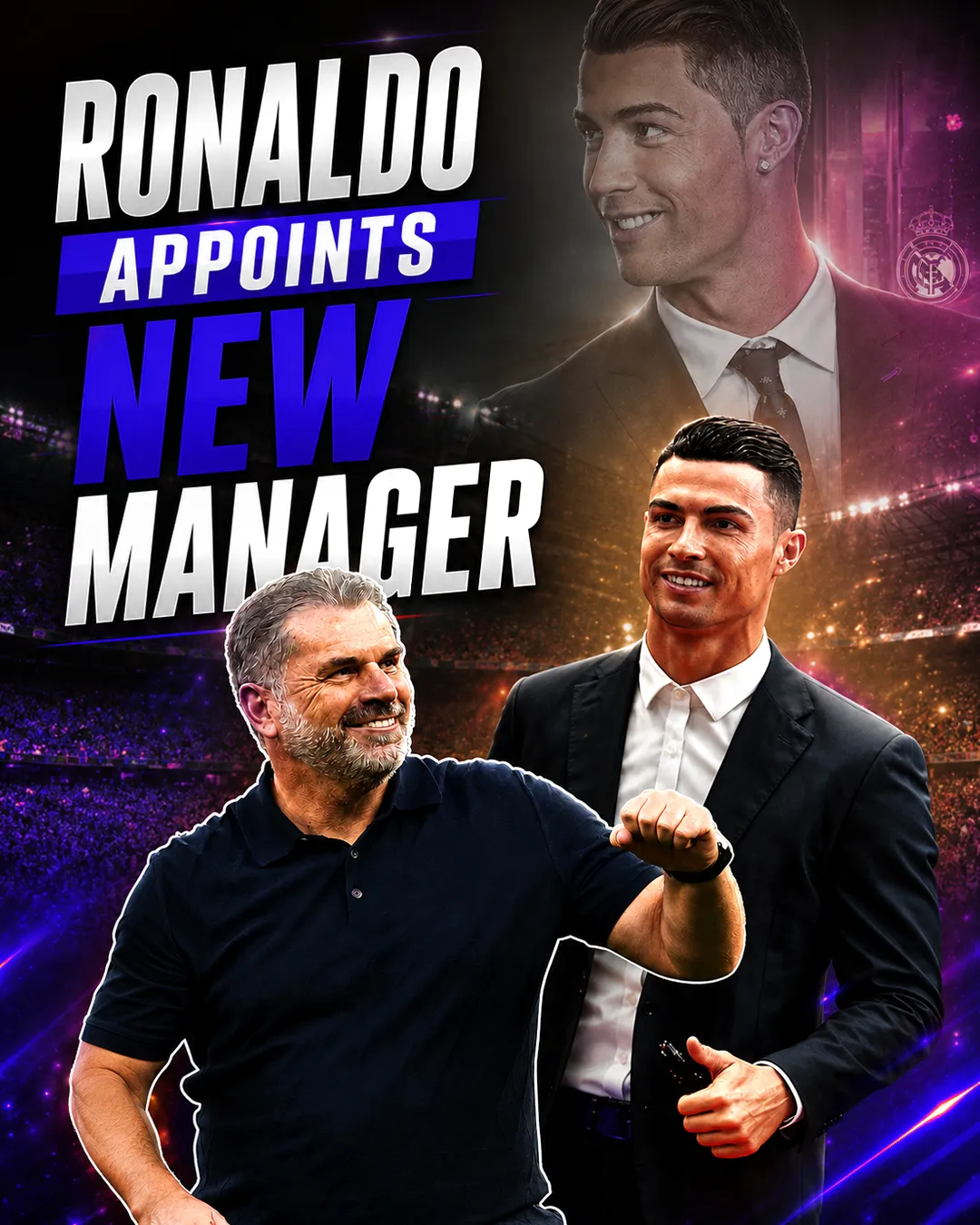 Cristiano Ronaldo Welcomes Ange Postecoglou as Al Nassr’s New Coach