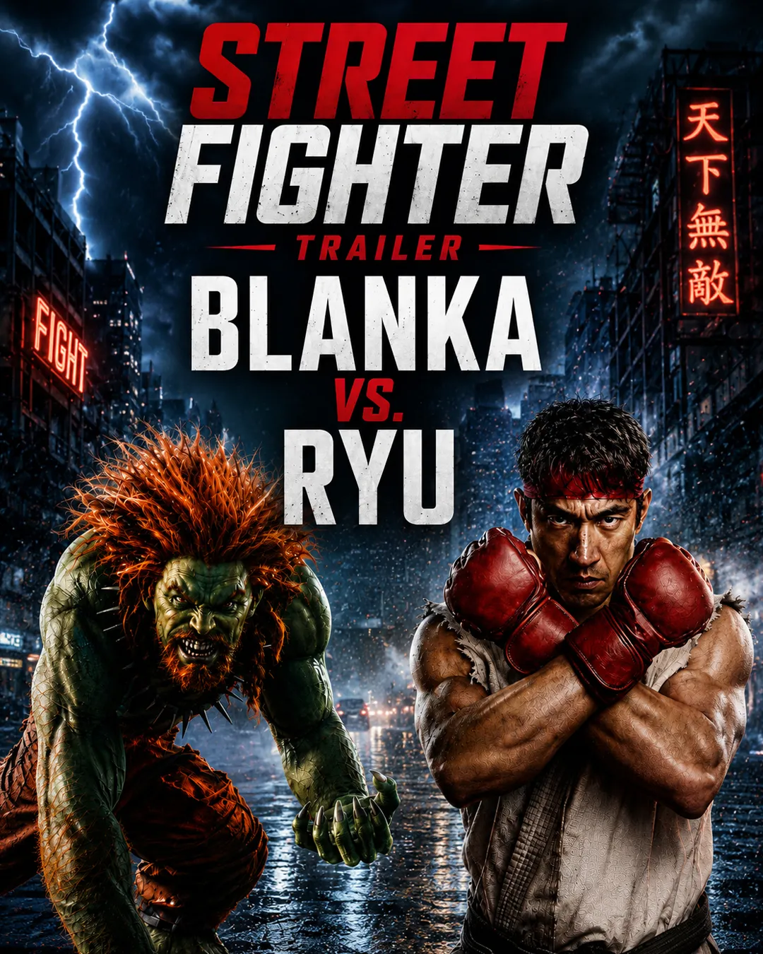 Street Fighter Unleashes Explosive Blanka vs. Ryu First Look